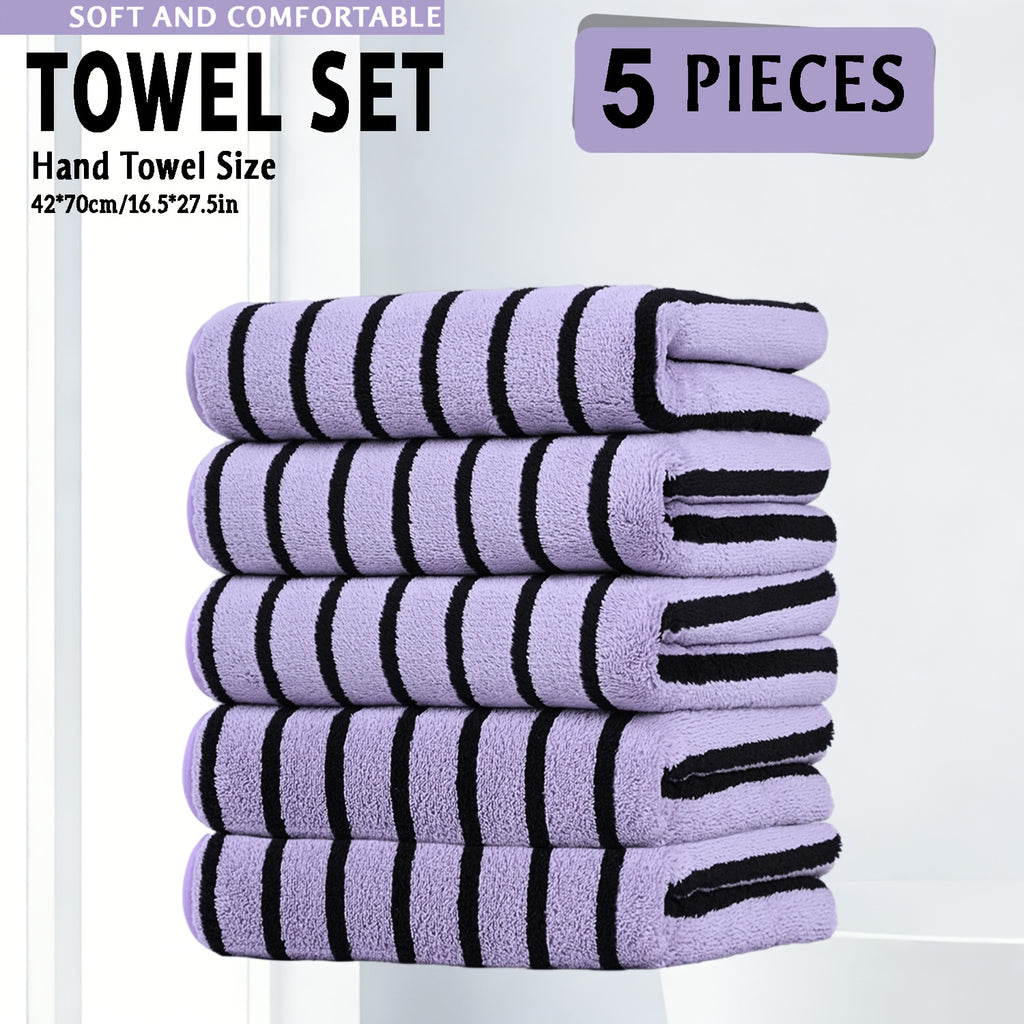 Ultra-Soft Quick-Drying Microfiber Towel Set (5-Piece)