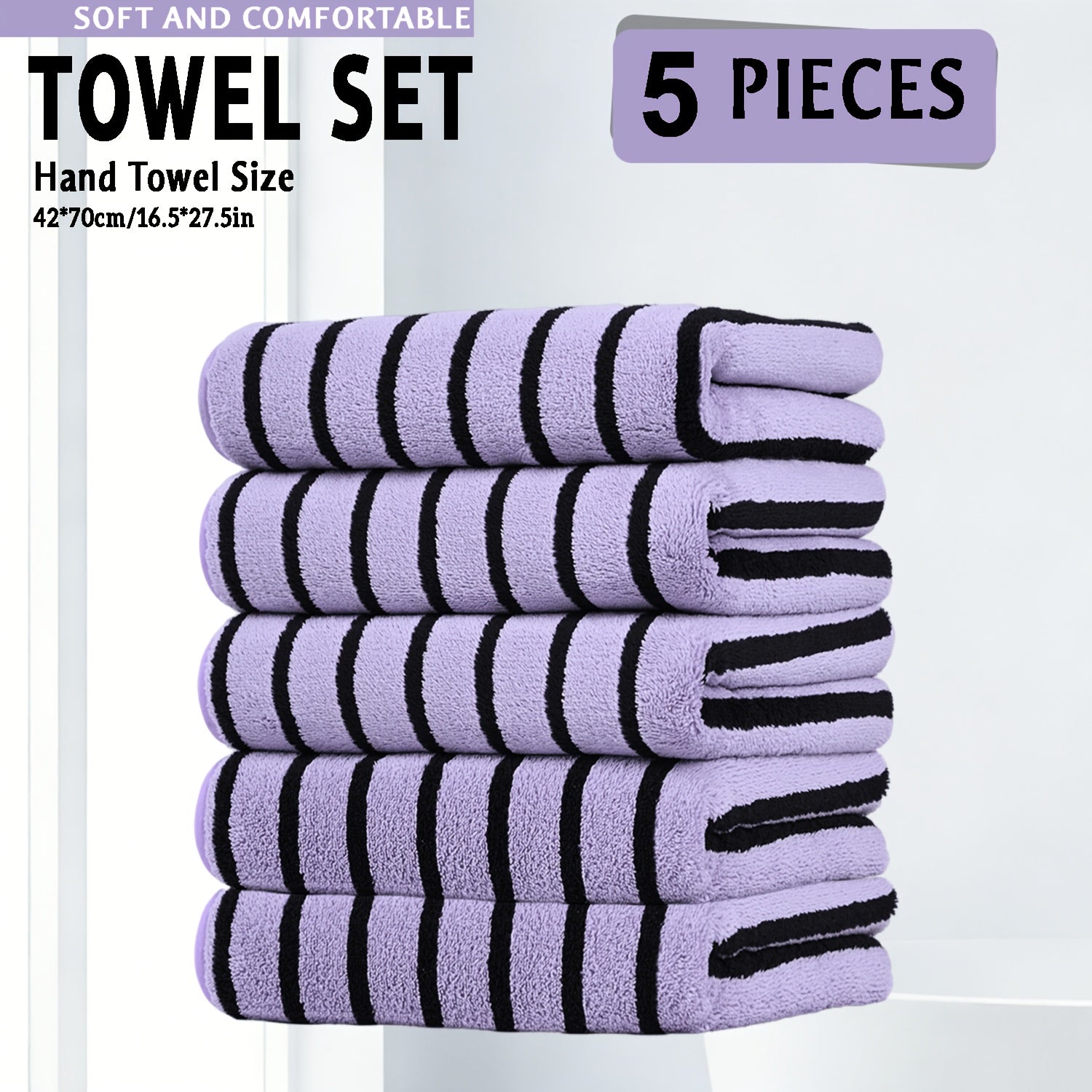 Ultra-Soft Quick-Drying Microfiber Towel Set (5-Piece)