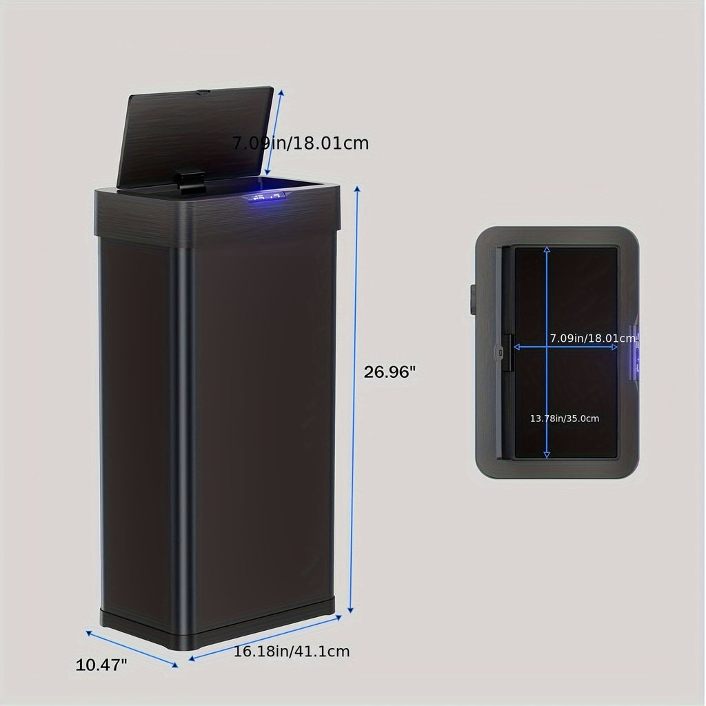 Touchless Soft-Close Stainless Steel Trash Can (18.5 Gal)