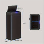 Touchless Soft-Close Stainless Steel Trash Can (18.5 Gal)