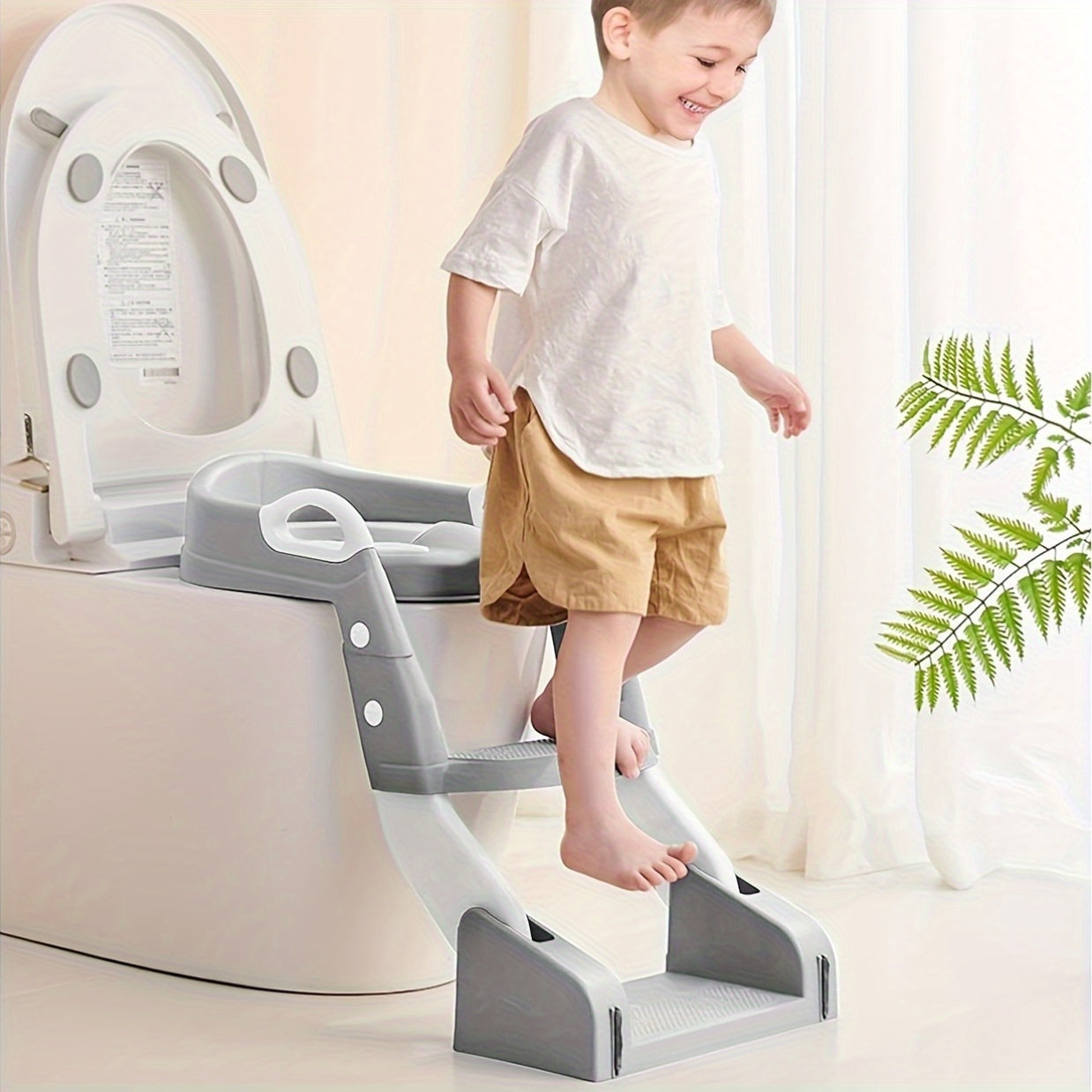 2-in-1 Foldable Anti-Slip Toddler Potty Seat