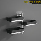 No-Drill 180° Rotating Quick-Drain Soap Organizer