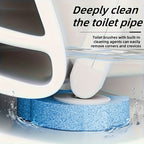 Wall-Mount Toilet Brush Set (Replacement Heads Included)