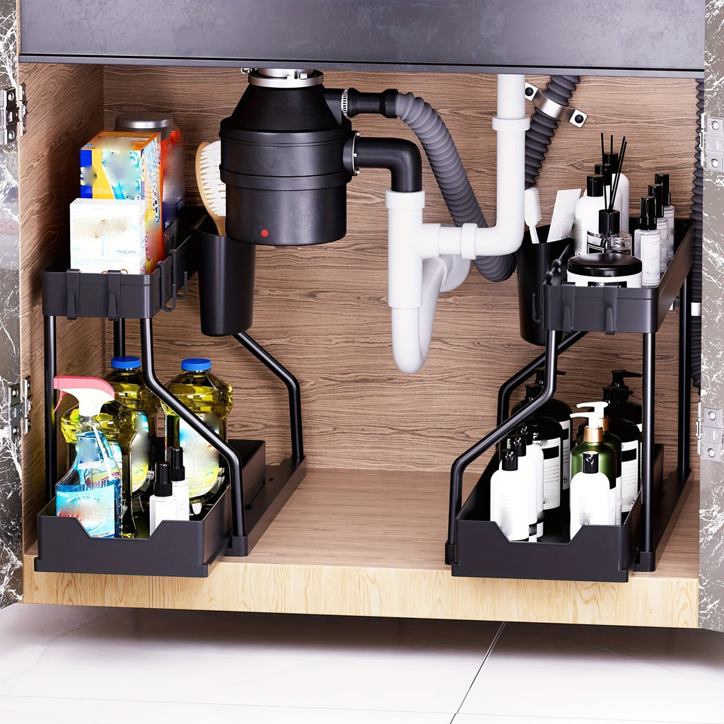 Durable Metal Pull-Out Under-Sink Organizer