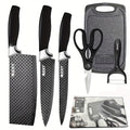 420 Stainless Steel Non-Stick Knife Set (6-Piece With Cutting Board)