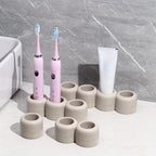 Textured Resin Multi-Compartment Toothbrush Holder