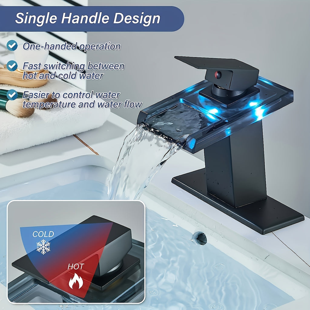 Solid Brass Ceramic Valve Single-Handle Bathroom Faucet (Deck Plate Included)