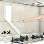 Heat-Resistant Transparent Self-Adhesive Backsplash Film (3 Rolls)
