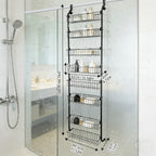 Heavy-Duty Wrought Iron Over-Door Shower Caddy (Multi-Tier)