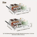 Smooth-Glide Heavy-Duty Metal Pull-Out Cabinet Rack (8-Tier)