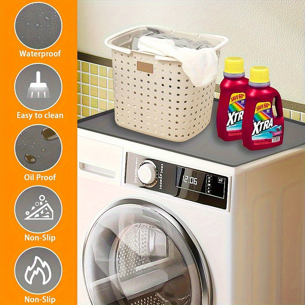 Waterproof Non-Slip Silicone Washer & Dryer Mats (Set of 2)