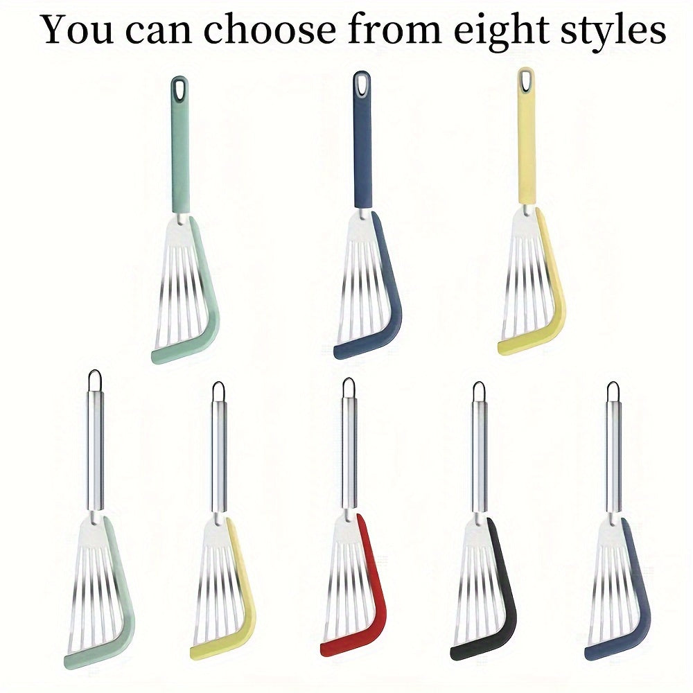 Heat-Resistant Silicone & Stainless Steel Spatula