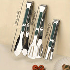 201 Stainless Steel Silicone-Grip Food Tongs (Set of 3)