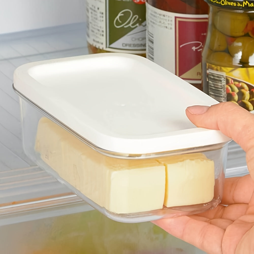 Freezer-Safe Square Flip-Top Butter Dish