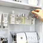 No-Drill Adjustable Wall Spice & Cosmetic Rack