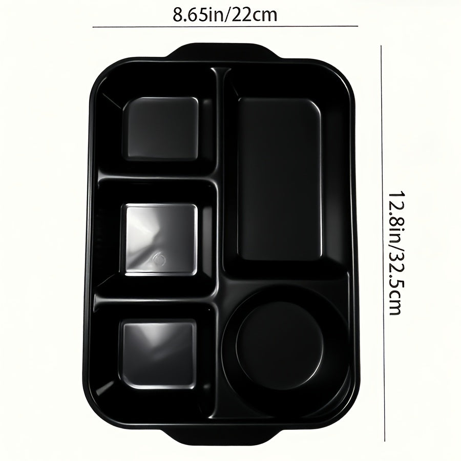 Break-Resistant 5-Compartment Dinner Plate (Set of 2)