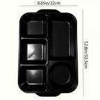 Break-Resistant 5-Compartment Dinner Plate (Set of 2)