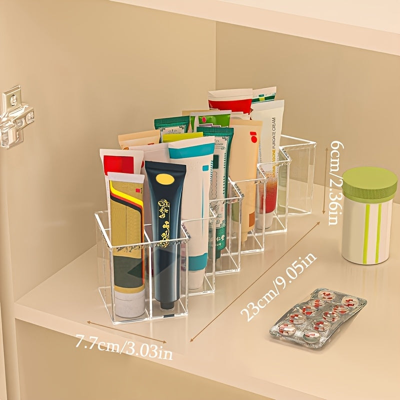 Clear Acrylic 16-Compartment Medicine Organizer