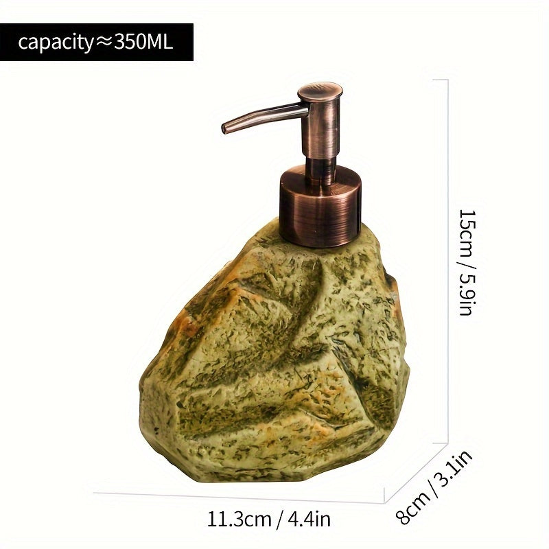 Refillable Vintage Stone Ceramic Soap & Lotion Dispenser