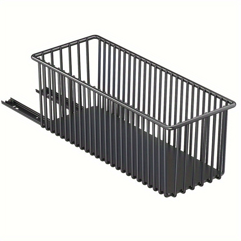 No-Drill Carbon Steel Pull-Out Cabinet Organizer (Sliding Drawers)