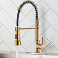 Brass 360° Swivel Kitchen Faucet (Hydroelectric LED)