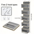Large-Capacity Space-Saving Hanging Organizer (5-Tier)