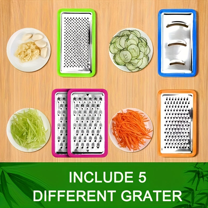Bamboo Cutting Board With Container & Removable Grater