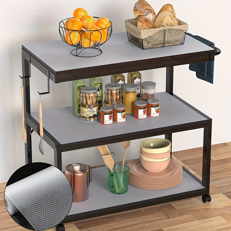 Transparent Non-Adhesive Anti-Slip Cabinet Shelf Liner (23.6 x 78.7 in Roll)
