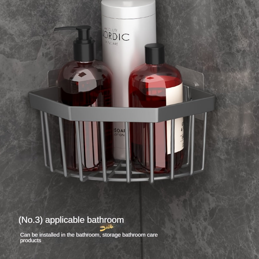 No-Drill Space-Saving Plastic Corner Rack