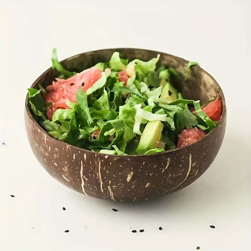 Handmade Polished Coconut Bowls (Set of 4)