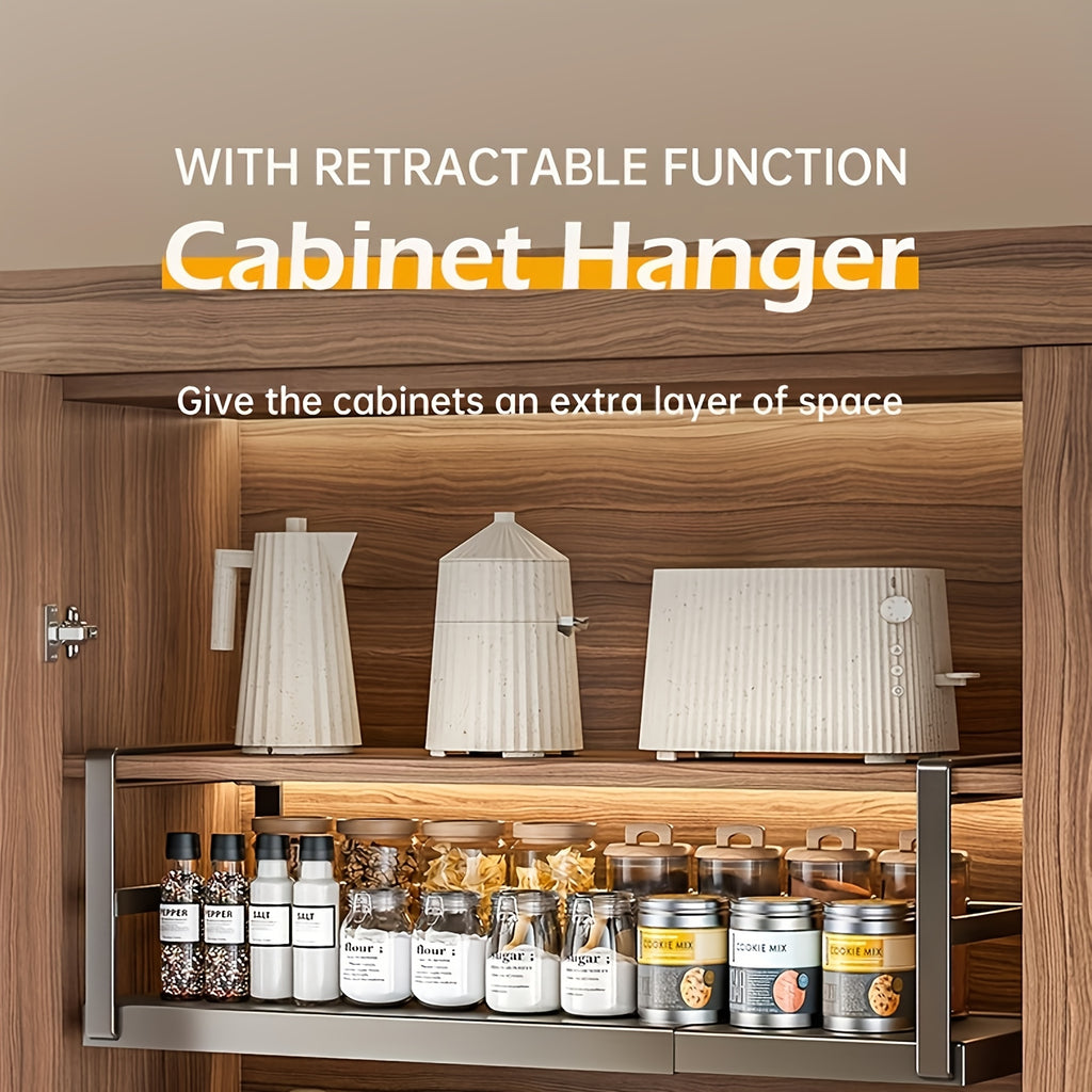 Adjustable Carbon Steel Under-Cabinet Storage Rack