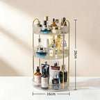 Space-Saving 360° Rotating Makeup Organizer (Countertop)