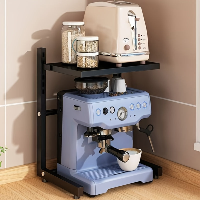 Space-Saving Multi-Tier Metal Appliance Rack