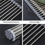 Roll-Up Stainless Steel Over-Sink Dish Drying Rack