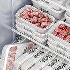 Food-Grade PP Airtight Flip-Top Refrigerator Storage Box (Set of 4)