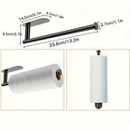 Self-Adhesive Stainless Steel Under-Cabinet Paper Towel Holder