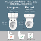 Warm Water & Heated Bidet Toilet Seat (Wireless Remote)