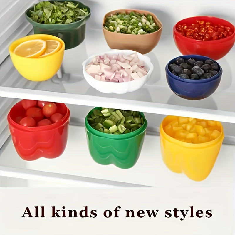 Clear Reusable Flip-Top Produce Keepers (Set of 5)