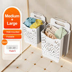 Collapsible Wall-Mount & Freestanding Laundry Basket