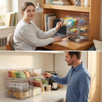 Clear Acrylic Stackable Drawer Bins With Handles