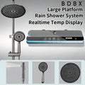 Hydroelectric LED Temperature-Control Wall-Mount Shower Panel