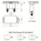Matte Black Dual-Handle Water-Saving Bathroom Faucet (4-Inch Centerset)
