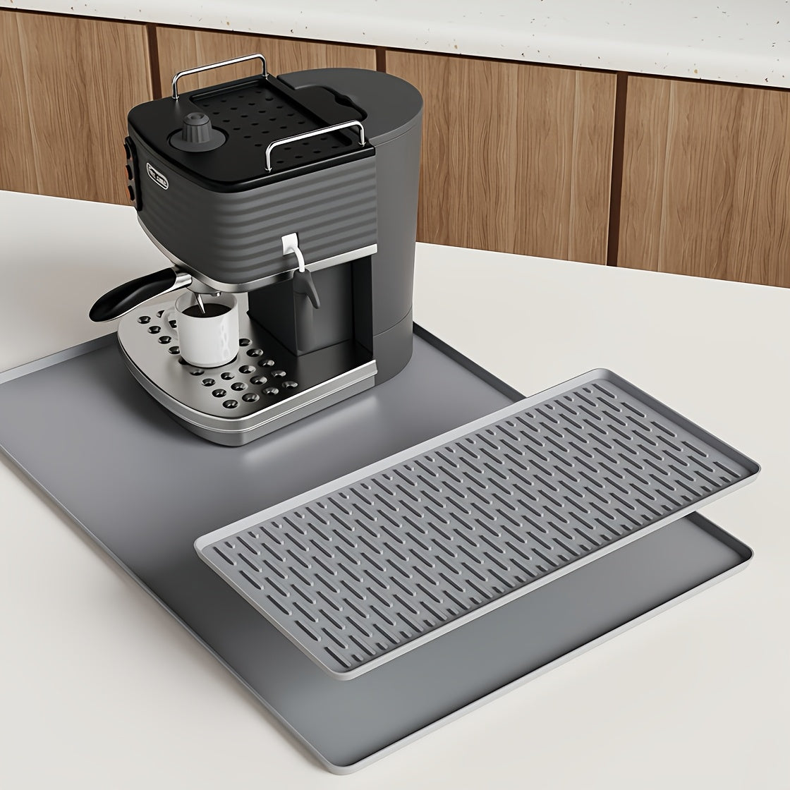 Heat-Resistant Silicone Coffee Mat & Drying Pad