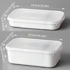 Food-Grade PP Airtight Flip-Top Refrigerator Storage Box (Set of 4)