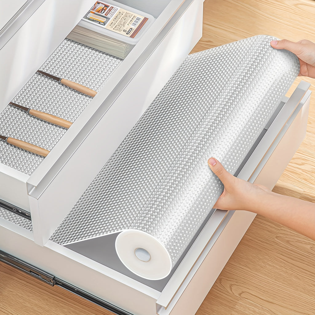 Transparent Non-Adhesive Anti-Slip Cabinet Shelf Liner (23.6 x 78.7 in Roll)