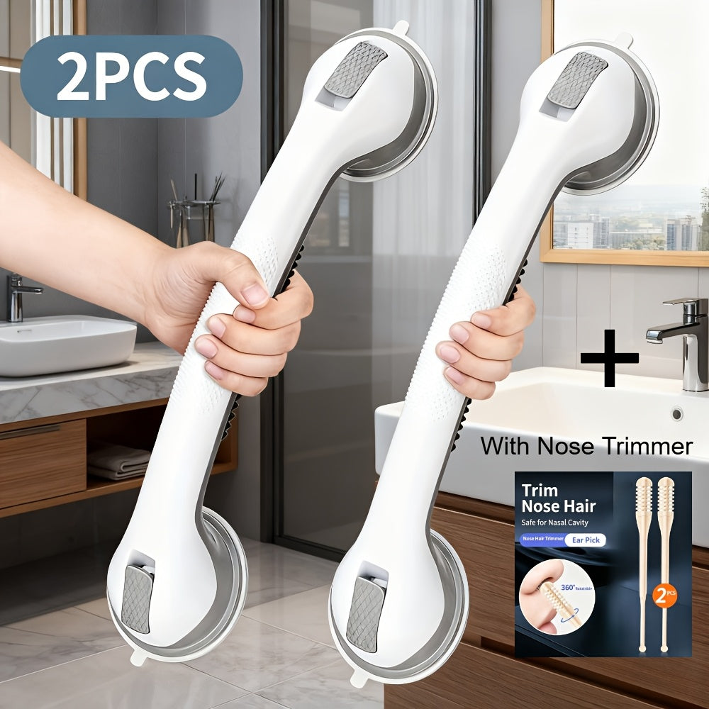 No-Drill Suction-Cup Anti-Slip Grab Bar (17-Inch, Set of 2)