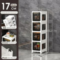 Slim Space-Saving Slide-Out Gap Shelf (4-Tier)