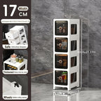 Slim Space-Saving Slide-Out Gap Shelf (4-Tier)