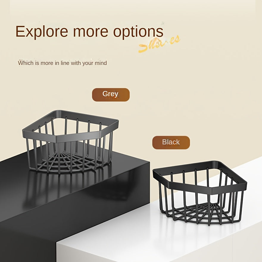 No-Drill Space-Saving Plastic Corner Rack