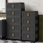 Foldable Lightweight Plastic Filing Shelf Unit (3-5 Layers)